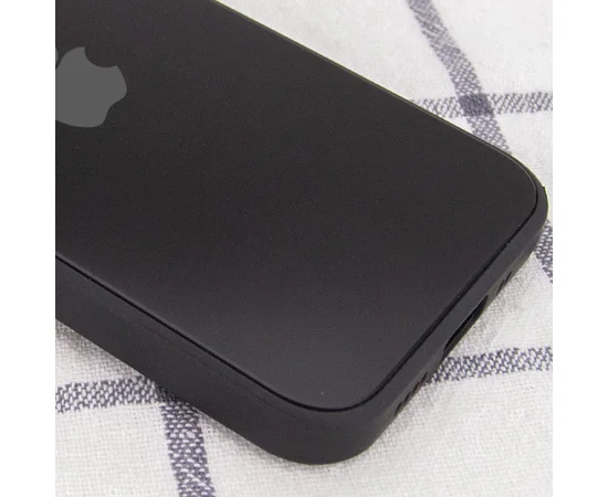 TPU+Glass чехол GLOSSY Logo Full camera для Apple iPhone 12 Pro (6.1") Черный