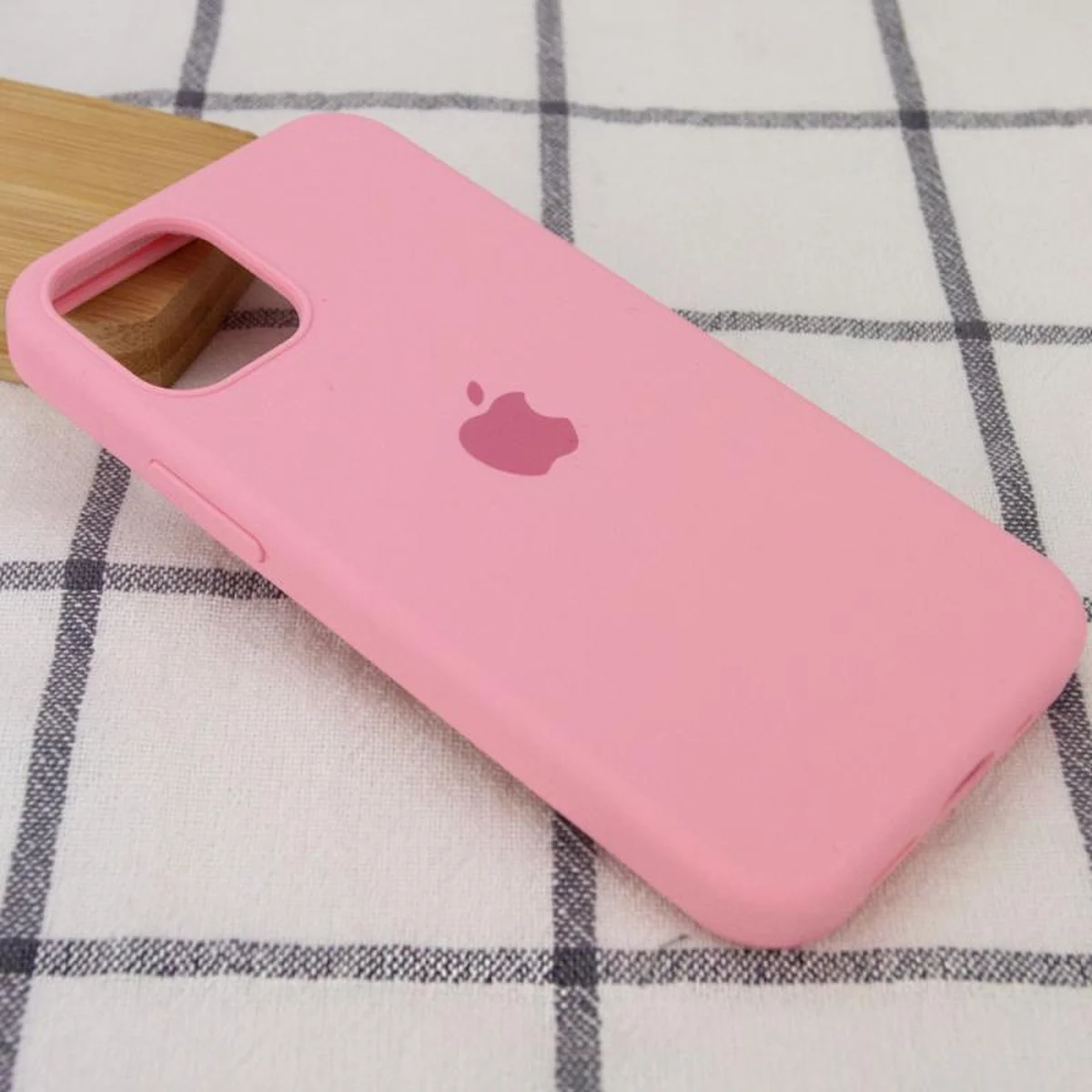 Чехол Silicone Case Full Protective (AA) для Apple iPhone 12 Pro / 12 (6.1") Розовый / Light pink