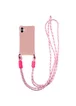 Чехол TPU CrossBody with straps для Apple iPhone 12 (6.1") Pink