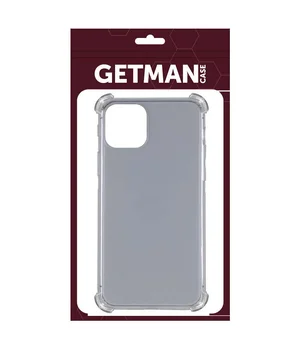 TPU чехол GETMAN Ease logo усиленные углы для Apple iPhone 12 Pro / 12 (6.1") Серый (прозрачный) TPU чехол GETMAN Ease logo усиленные углы для Apple iPhone 12 Pro / 12 (6.1") Серый (прозрачный)