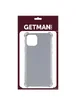 TPU чехол GETMAN Ease logo усиленные углы для Apple iPhone 12 Pro / 12 (6.1") Серый (прозрачный)