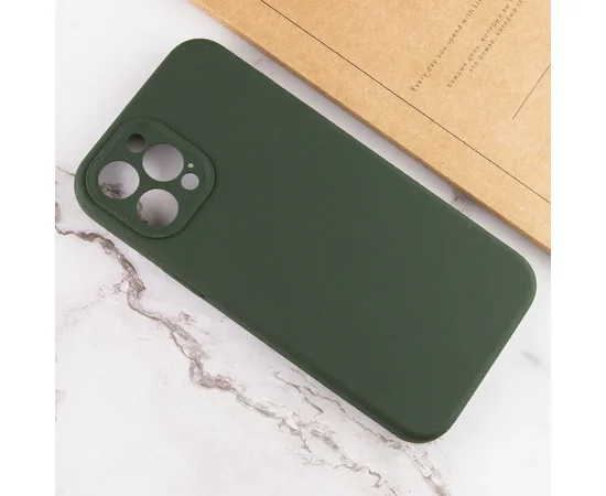 Чехол Silicone Case Lakshmi Square Full Camera для Apple iPhone 12 Pro (6.1") Зеленый / Cyprus Green