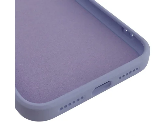 Чехол TPU Candy Ring Full Camera для Apple iPhone 12 (6.1") Серый / Lavender