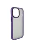 TPU+PC чехол Metal Buttons для Apple iPhone 12 Pro / 12 (6.1") Темно-фиолетовый