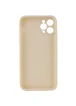 Силиконовый чехол Candy Full Camera для Apple iPhone 12 Pro (6.1") Бежевый / Antigue White