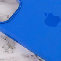 Чехол Silicone case (AAA) full with Magsafe and Animation для Apple iPhone 12 Pro / 12 (6.1") Синий / Capri Blue