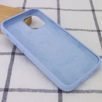 Чехол Silicone Case Full Protective (AA) для Apple iPhone 12 Pro / 12 (6.1") Голубой / Lilac Blue