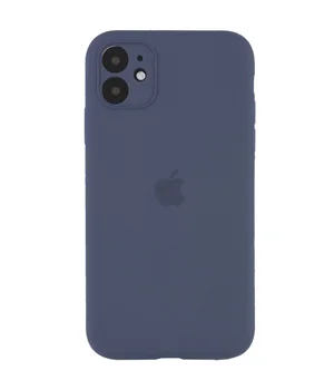 Чохол Silicone Case Full Camera Protective (AA) для Apple iPhone 12 (6.1 ") Сірий / Lavender Gray