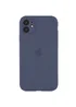 Чехол Silicone Case Full Camera Protective (AA) для Apple iPhone 12 (6.1") Серый / Lavender Gray
