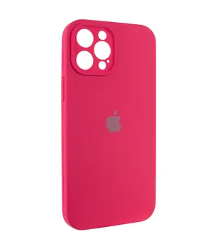 Чохол Silicone Case Full Camera Protective (AA) Apple iPhone 12 Pro (6.1") Червоний / Rose Red