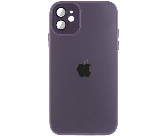 Чехол TPU+Glass Sapphire Midnight для Apple iPhone 12 (6.1") Фиолетовый / Deep Purple