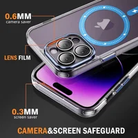 Чохол TPU+PC Colorful with MagSafe для Apple iPhone 12 Pro (6.1") Blue