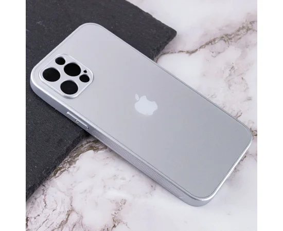 TPU+Glass чехол Matte Candy Full camera для Apple iPhone 12 Pro (6.1") Белый