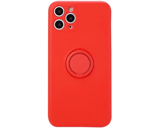 Чехол TPU Candy Ring Full Camera для Apple iPhone 12 Pro (6.1") Красный / Red