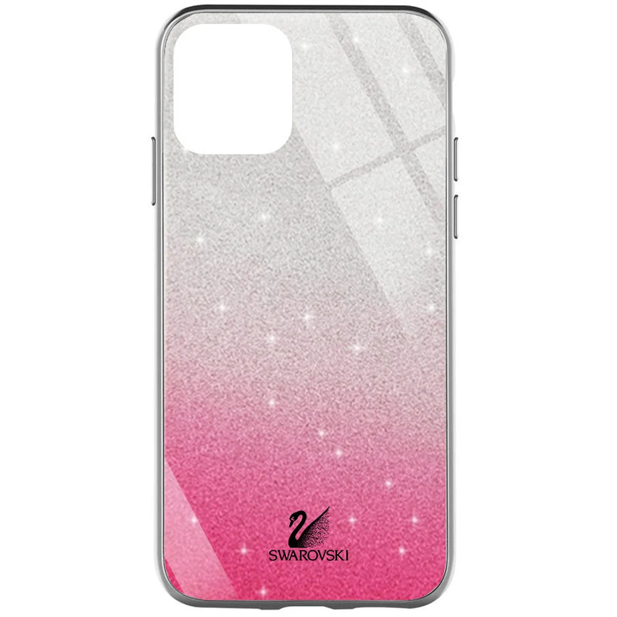 TPU + Glass чохол Swarovski для Apple iPhone 12 Pro / 12 (6.1 ") Малиновий