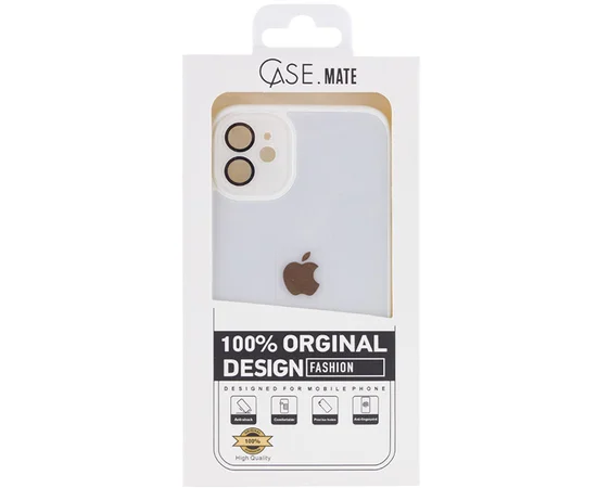 Чехол TPU+Glass Sapphire Midnight для Apple iPhone 12 (6.1") Белый / White