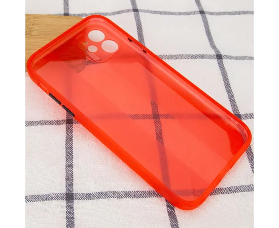 Чехол TPU Glossy Line Full Camera для Apple iPhone 12 (6.1") Красный