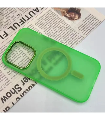 Чехол TPU+PC Lily with MagSafe для Apple iPhone 12 Pro / 12 (6.1") Neon Green