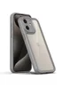 TPU чехол Transparent + Colour 1,5mm для Apple iPhone 12 (6.1") Grey