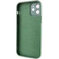 Чехол TPU+Glass Sapphire Midnight для Apple iPhone 12 (6.1") Зеленый / Forest green