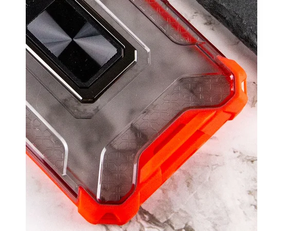 Ударопрочный чехол Transformer CrystalRing для Apple iPhone 12 Pro (6.1") Красный