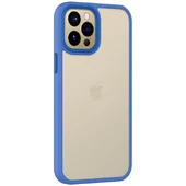 TPU+PC чохол Metal Buttons для Apple iPhone 12 Pro / 12 (6.1") Блакитний