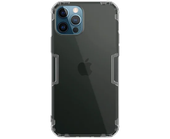 TPU чехол Nillkin Nature Series для Apple iPhone 12 Pro / 12 (6.1") Серый (прозрачный)
