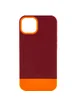 Чохол TPU+PC Bichromatic для Apple iPhone 12 Pro / 12 (6.1") Brown burgundy / Orange