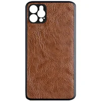 Шкіряний чохол PU Retro classic для Apple iPhone 12 Pro (6.1 ") Коричневий