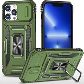Удароміцний чохол Camshield Army Ring для Apple iPhone 12 Pro / 12 (6.1") Оливковий / Army Green