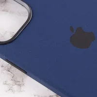 Чехол Silicone case (AAA) full with Magsafe and Animation для Apple iPhone 12 Pro / 12 (6.1") Синий / Navy blue