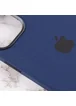 Чехол Silicone case (AAA) full with Magsafe and Animation для Apple iPhone 12 Pro / 12 (6.1") Синий / Navy blue