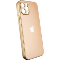 TPU + Glass чохол Matte Candy Full camera для Apple iPhone 12 Pro (6.1 ") Золотий