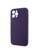 Чехол Silicone Case Full Camera Protective (AA) для Apple iPhone 12 Pro (6.1") Фиолетовый / Elderberry / PVH