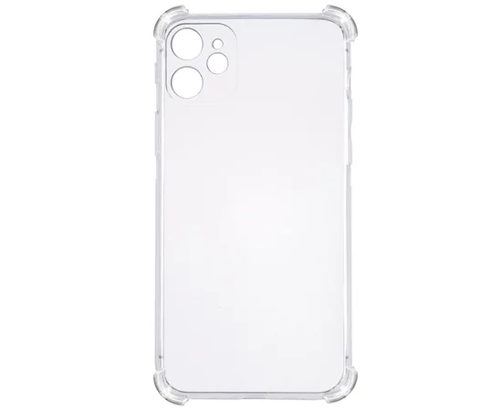 TPU чехол GETMAN Ease logo усиленные углы для Apple iPhone 12 (6.1") Прозрачный / Transparent