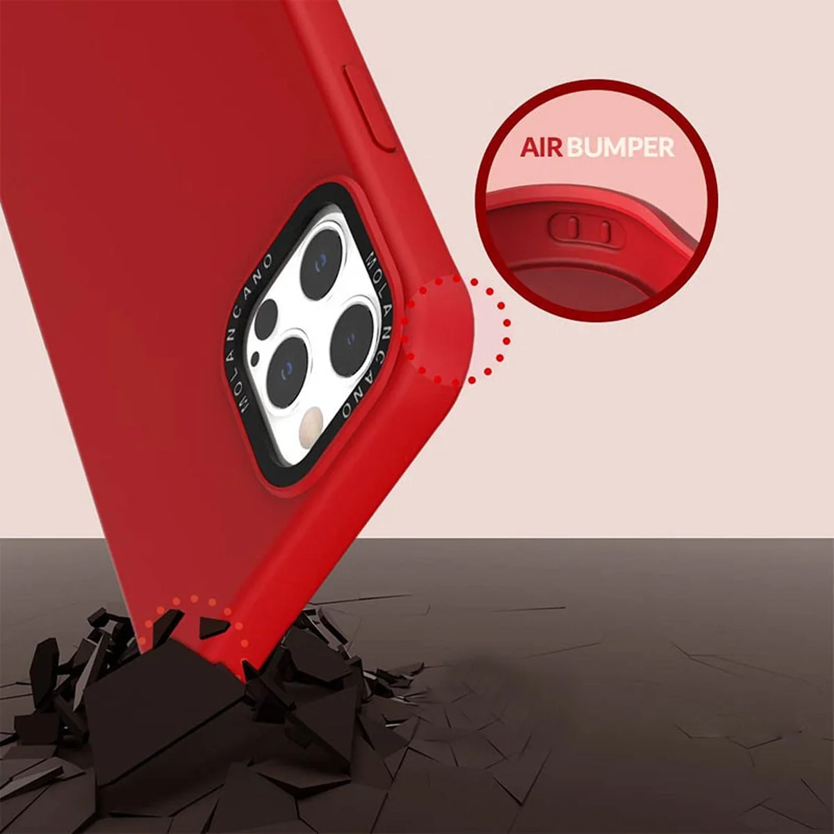 TPU чохол Molan Cano MIXXI для Apple iPhone 12 Pro / 12 (6.1 ") Червоний