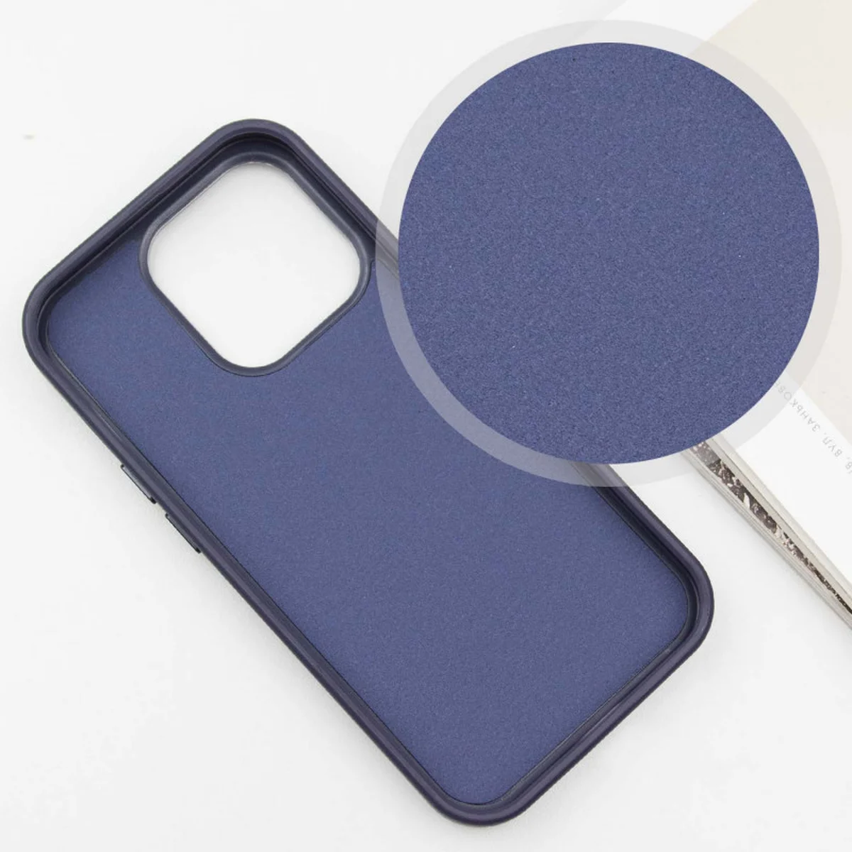 Кожаный чехол SnapCase with MagSafe для Apple iPhone 12 Pro / 12 (6.1") Dark Blue