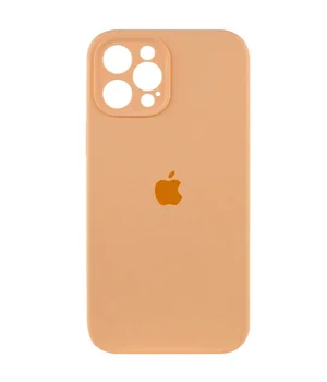 Чехол Silicone Case Full Camera Protective (AA) для Apple iPhone 12 Pro (6.1") Оранжевый / Cantaloupe
