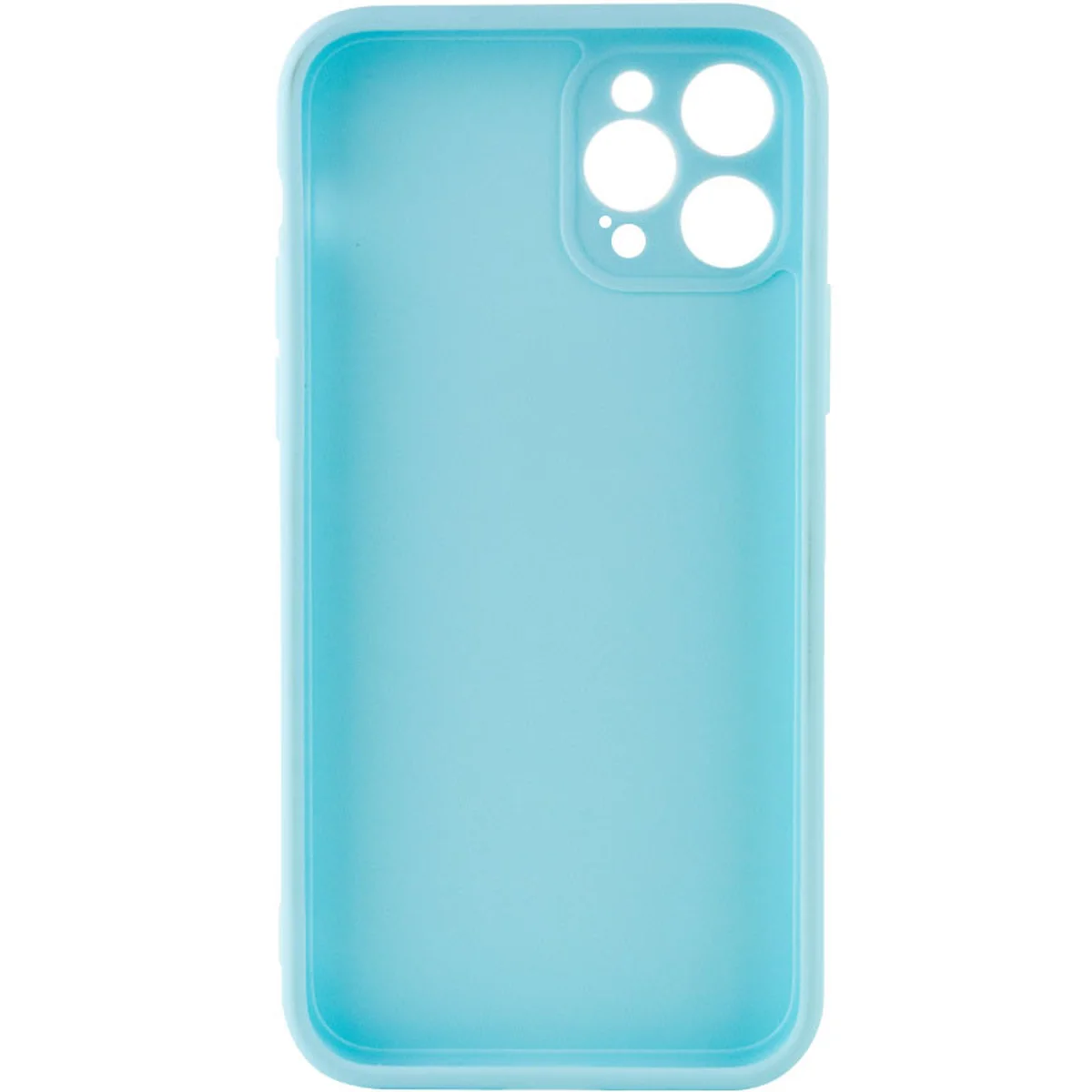 Силиконовый чехол Candy Full Camera для Apple iPhone 12 Pro (6.1") Бирюзовый / Turquoise