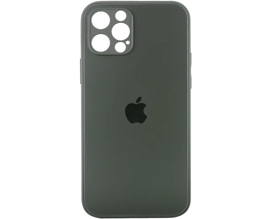 TPU+Glass чехол Matte Candy Full camera для Apple iPhone 12 Pro (6.1") Зеленый