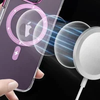 Чехол TPU+PC Colorful with MagSafe для Apple iPhone 12 (6.1") Pink