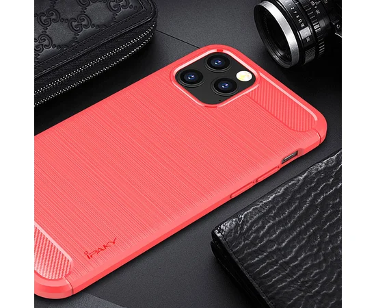 TPU чехол iPaky Slim Series для Apple iPhone 12 Pro / 12 (6.1") Красный