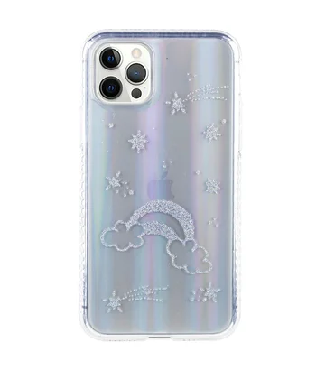 TPU + Glass чохол Aurora Space для Apple iPhone 12 Pro / 12 (6.1 ") Радуга