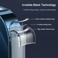 TPU+Glass чехол Aurora with Magsafe для Apple iPhone 12 Pro / 12 (6.1") Прозрачный