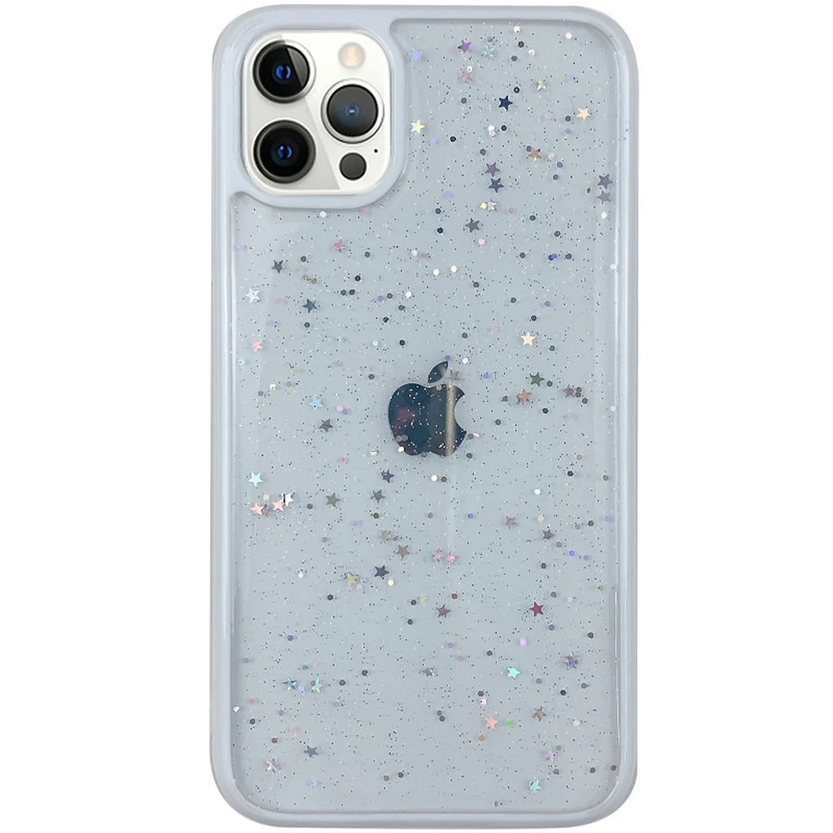 TPU+PC чехол Shiny Stars для Apple iPhone 12 Pro / 12 (6.1") Белый