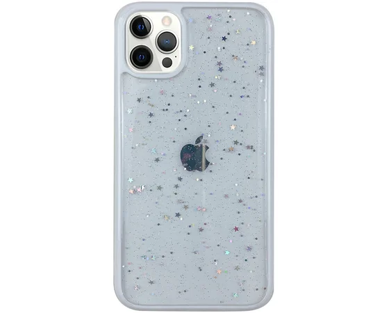 TPU+PC чехол Shiny Stars для Apple iPhone 12 Pro / 12 (6.1") Белый