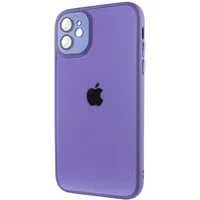 Чохол TPU+Glass Sapphire Midnight для Apple iPhone 12 (6.1") Бузковий / Dasheen