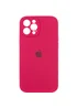 Чехол Silicone Case Full Camera Protective (AA) для Apple iPhone 12 Pro (6.1") Красный / Rose Red