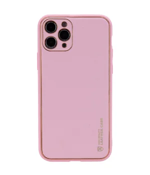 Шкіряний чохол Xshield для Apple iPhone 12 Pro (6.1 ") Рожевий / Pink