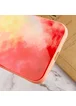 Чехол TPU+Glass Impasto abstract для Apple iPhone 12 (6.1") Red yellow
